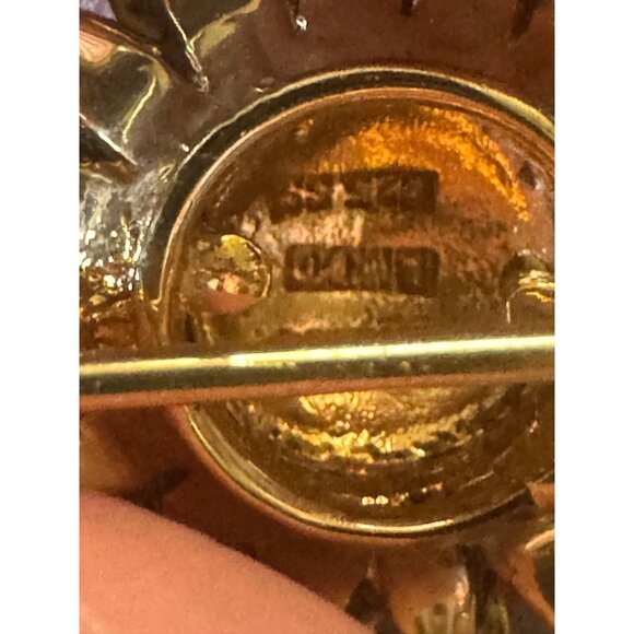 BMCO MMA Sunflower Sterling Silver Brooch Pin 3" Long Vintage Jewelry - Picture 5 of 7